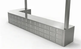 Stainless Steel Ventilated Shoe Cabinet